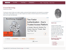 Tablet Screenshot of covertbrowsing.com